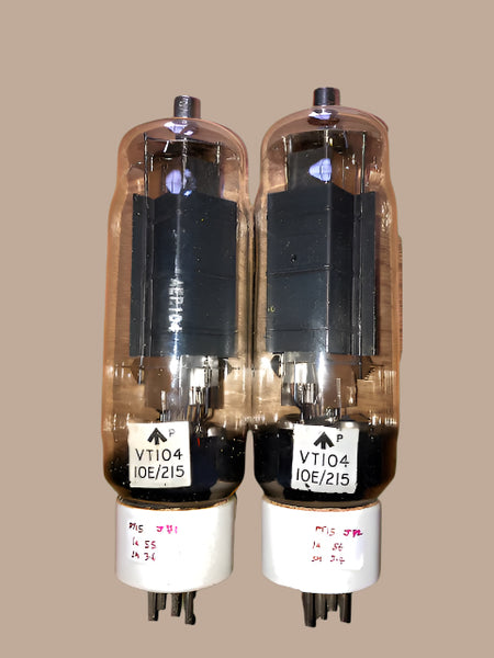 PT15 , MATCHED PAIR, GEC, VT104, SHAW PRE 45 PRODUCTION,, AS USED IN T1154