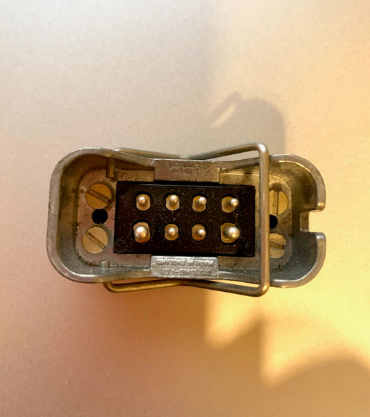 BELLING LEE, UNITOR, L654, L654/R, CHASSIS MOUNT, 8 WAY SOCKET, AIR MINISTRY, PYE , MALE PIN, FEMALE RECEPTACLE, EX EQUIPT