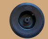 ORMOND STYLE,  CONICAL, RIBBED, SKIRTED, BLACK BAKELITE KNOB, 10mm DIA, 6mm SHAFT, SCALED 0 - 180