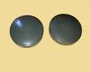 ADVANCE INSTRUMENTS, milled edge,  grey round knob, brass bushed,  38mm dia, 19mm high , 6mm SHAFT