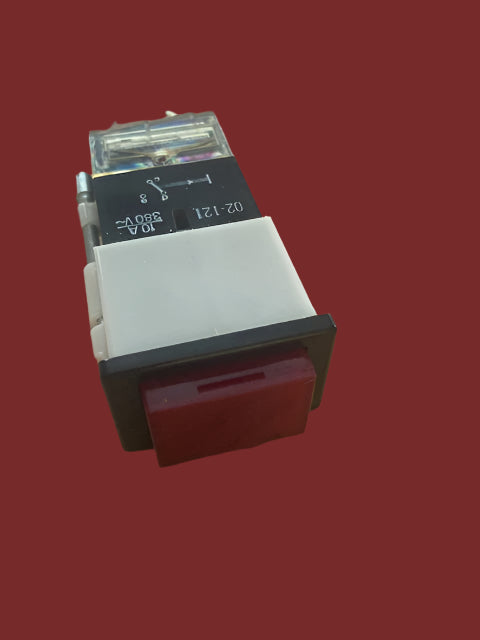 EAO, SWISSTAC,  ILLUMINATED PUSH BUTTON, SWITCH, MOMENTARY, 02-121-011,  380V AC 10A, RED LENS