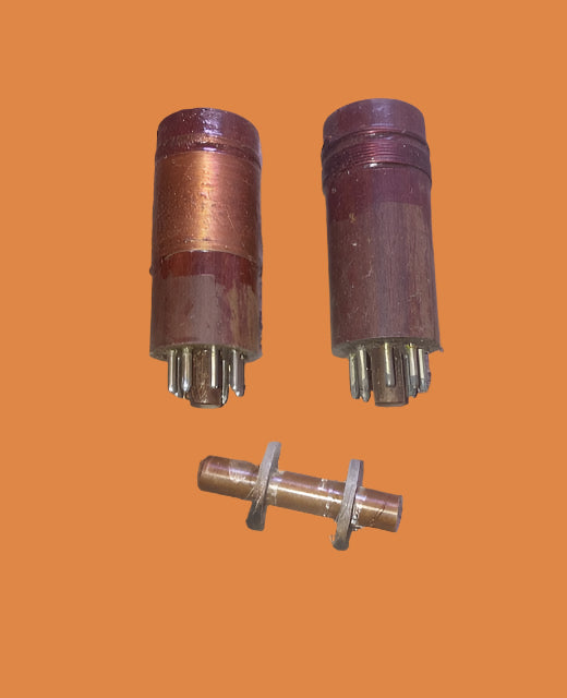2x  PLUG IN, OCTAL COIL, WITH 1X PANCAKE COIL