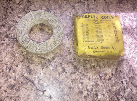 REFLEX,  BASKET WEAVE COIL, SILK LITZ COVERED FOR TRF SET BOXED NEW