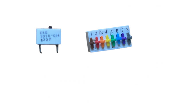 SDS-8-014, ERG, 8 Way ,Through Hole DIP Switch,
