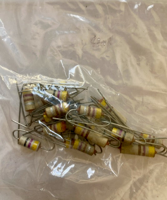 470R, 0.125W, Erie, Type 109, Carbon Resistors, High Stability,