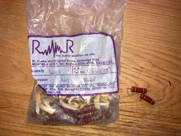 Bag of 50+, Piher, carbon film, 2W resistor, 820R , Marshall, Dumble, Hiwatt amps