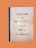 MULLARD VALVES & EQUIVALENTS VALVE DATA HANDBOOK,