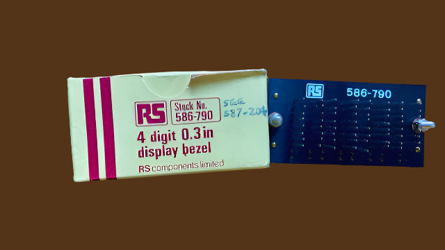 RS, RS Components, 4 Digit, 0.3 ins, 0.43 ins, Display Bezel, 587-204, 586-790