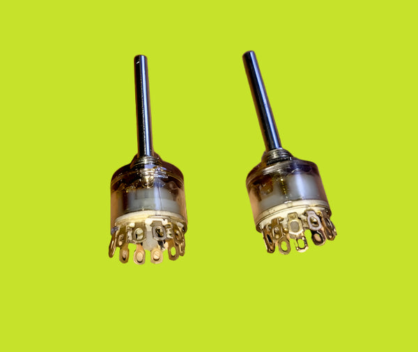 Elma Rotary switch, Type 01 Eyelets, 1 Wafer,  11 position, shaft dia 6mm, shaft length 20mm