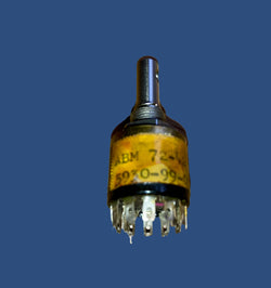 ABM, Rotary switch, , 6 position,  shaft dia 6mm, shaft length 16mm, 5930 99 051 0414,
