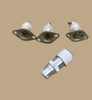 METAL, BELLING LEE, COAXIAL MALE PLUG+3 COAXIAL TV SOCKETS,