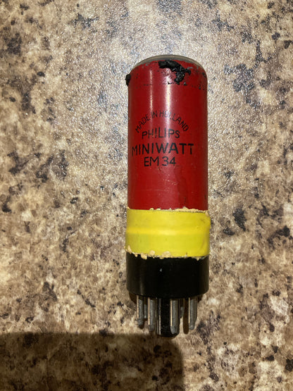 EM34, MULLARD, 64ME, 6CD7, 6M2, CV394, MAGIC EYE, GOOD DISPLAY, ADEQUATE BRIGHTNESS