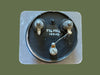 Marconi, 100uA Ammeter, 2.5ins / 65mm Dia., Scaled 0 - 90% Modulation, 1970 Dated, Mounted on metal plate,  100 x 90mm
