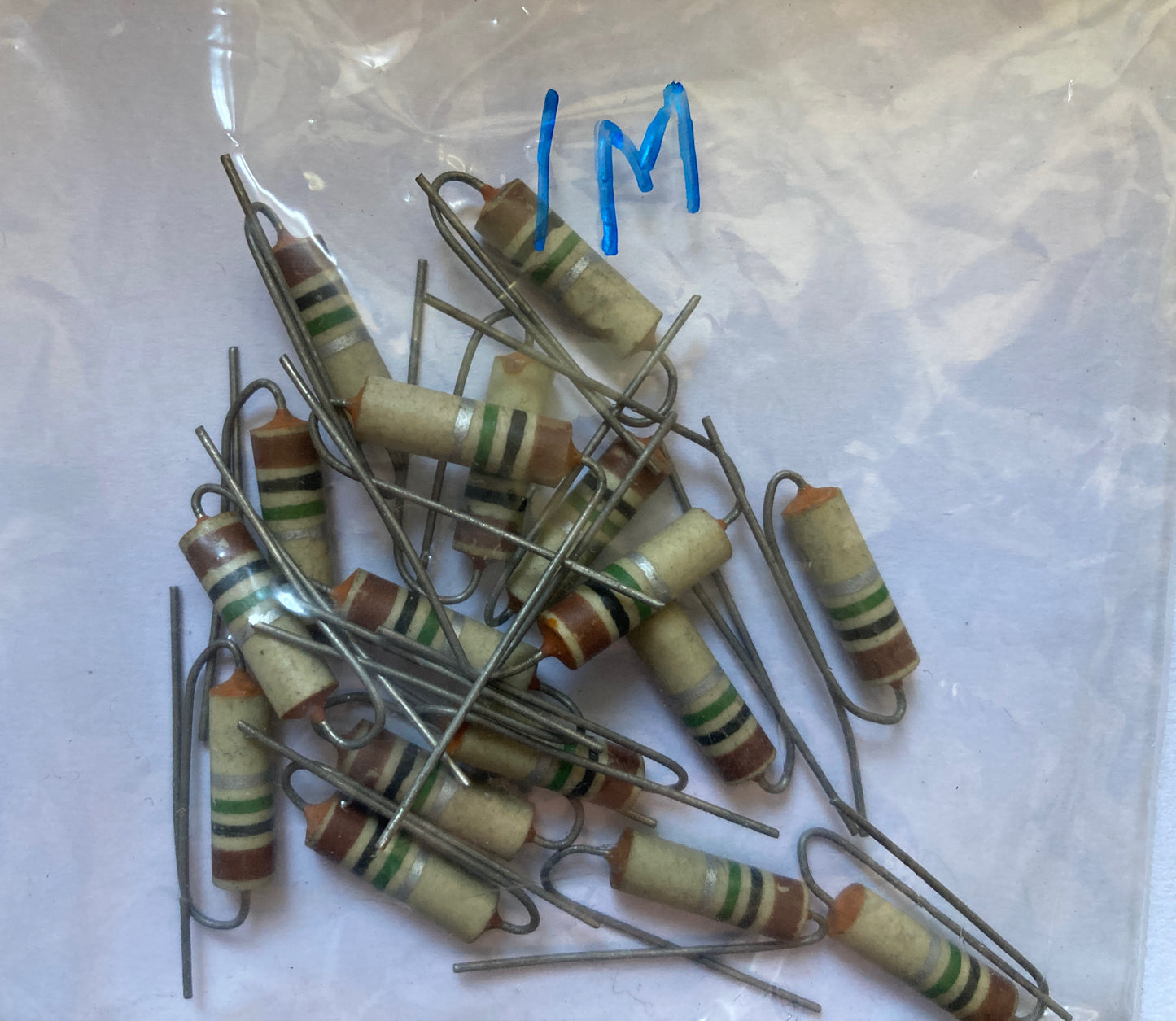 1M, 0.25W, Erie, Type 108, Carbon Resistors, High Stability,