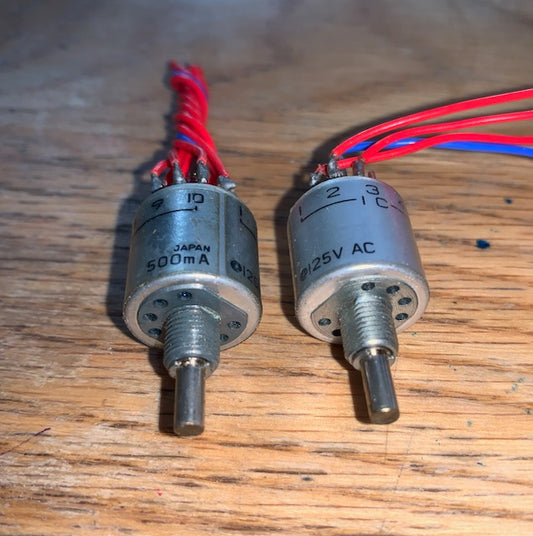 Radiospares, RS, Fujisoku, Nidec, Rotary Switch, 1 Pole, 10 Position,  RS 762-5665,  MR1-10