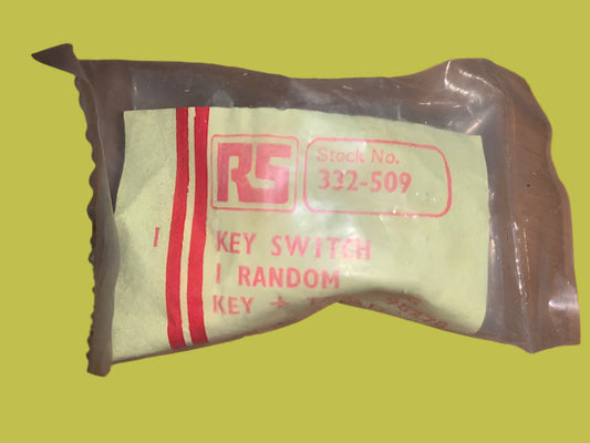 Radiospares, RS, Switch, Key, with Key, 2-Pole, Change-over, RS 332-509
