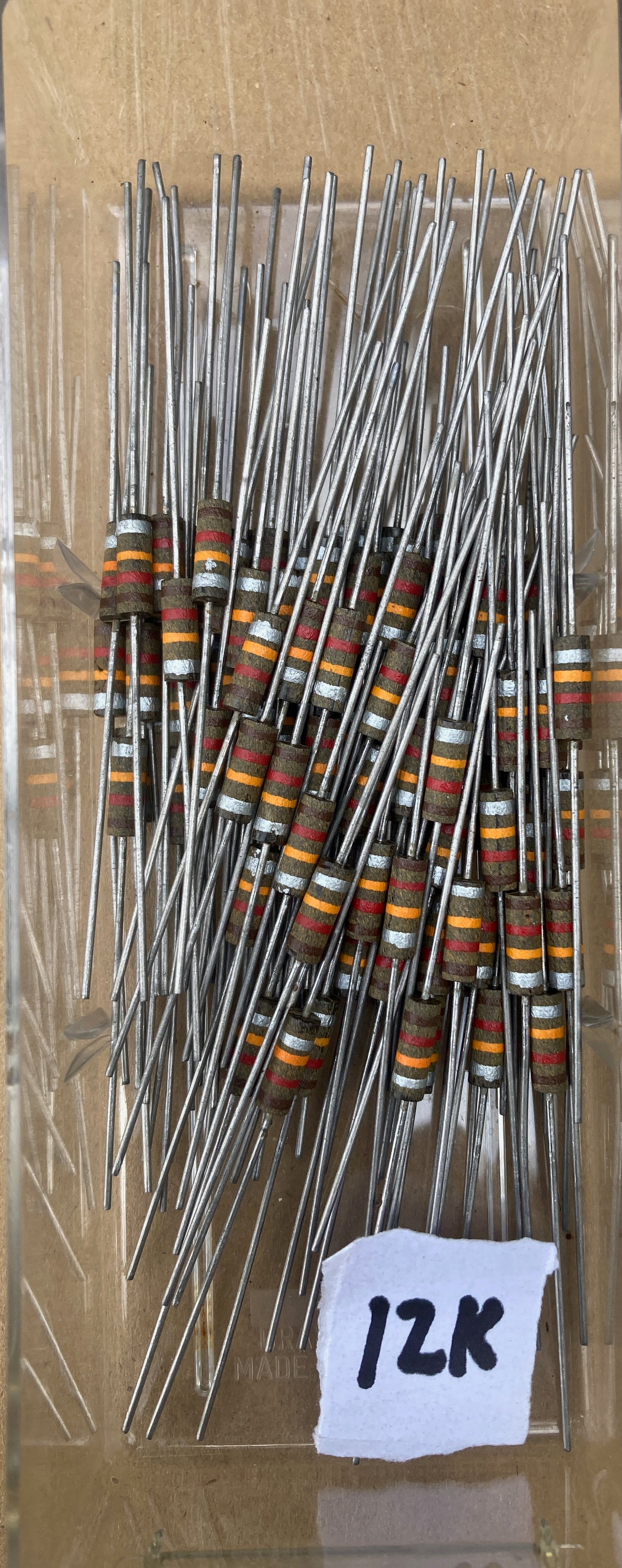 Allen Bradley, Morganite, Carbon composite resistor, Type S, 0.5W 10%, VARIOUS VALUES