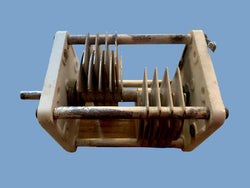 EDDYSTONE, CERAMIC BODIED, SPLIT-STATOR, TRANSMITTING, VARIABLE CAPACITOR, CAT No. 832, 9 - 50pF