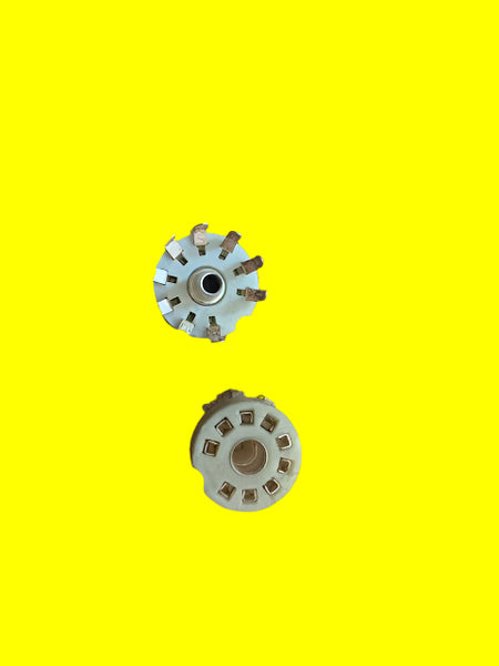 PCB BUTTON, B9A , VALVE BASES, NOS