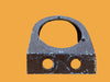 EMI, cast aluminium, 3.25ins dia, 2.6ins aperture, moving coil meter desk mount,  brown crackle finish