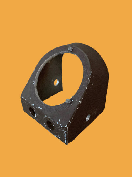 EMI, cast aluminium, 3.25ins dia, 2.6ins aperture, moving coil meter desk mount,  brown crackle finish