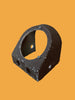 EMI, cast aluminium, 3.25ins dia, 2.6ins aperture, moving coil meter desk mount,  brown crackle finish