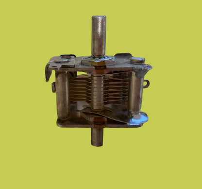 SILVER PLATED, EX MIL EQUIPT,  TUNING GANG, VARIABLE CAPACITOR, 50pF
