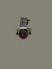 SPECIAL DUTY, SIGNAL LAMP,  RED OPAQUE GLASS LENS, NICKEL PLATED BODY 10mm DIA.,