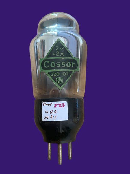 220OT, COSSOR, BALOON ENVELOPE, 220HPT, ARP1, CV1118, NR39, PM22A, PP2, PT2, Pen220, PenB1, VR118