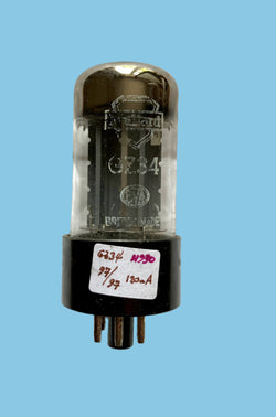 GZ34, Mullard, Fat Base, f32 B0C, Blackburn 1950 manufacture