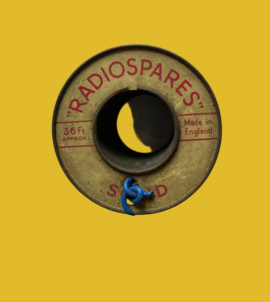 RS, RADIOSPARES, BLUE, SOLID WIRE, 36 FT, 2 INS DIA TIN REEL,