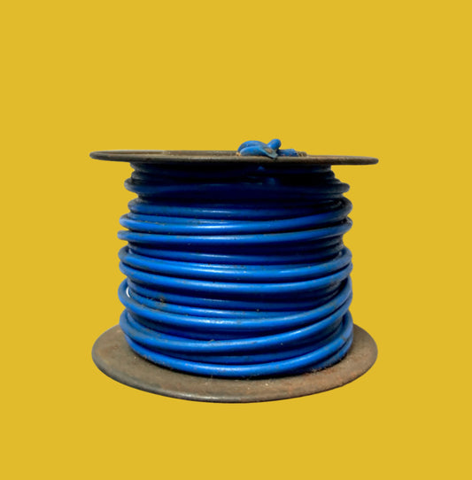 RS, RADIOSPARES, BLUE, SOLID WIRE, 36 FT, 2 INS DIA TIN REEL,