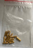 PACK OF 13X, MATRIX, GOLD PLATED, PCB PIN, 2.57mm DIA, 9mm LENGTH, SOLDER BUCKET, ROUNDED END.