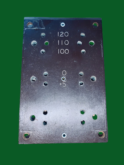 Patch box, patch plate, selector plate, paxolin, 58 x 85mm for 6x selector links