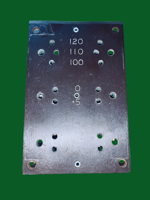 Patch box, patch plate, selector plate, paxolin, 58 x 85mm for 6x selector links