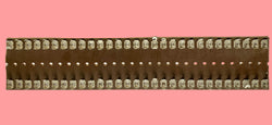 RS, VINTAGE TAG STRIP,  275 X 55mm,  29 WAY,