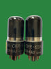 6SN7GT, KEN-RAD, MATCHED PAIR,  VT-231,  GREY GLASS, FAT BASE, BOTTOM GETTER FLASH, 1950S PRODUCTION, 6SN7