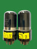 6SN7GT, KEN-RAD, MATCHED PAIR,  VT-231,  GREY GLASS, FAT BASE, BOTTOM GETTER FLASH, 1950S PRODUCTION, 6SN7