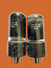 CV1988, MIL SPEC 6SN7GT, BRIMAR, MATCHED PAIR,  CHARCOAL GLASS, FAT BASE, BRITISH MADE, SAME FACTORY CODE , MARCH 1956 FOOTSCRAY PRODUCTION, 6SN7
