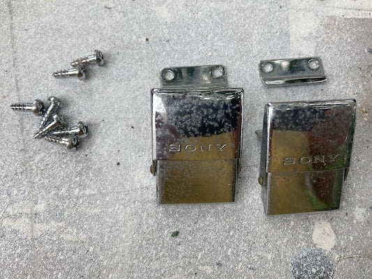 2X CHENEY STYLE CATCHES, SONY ENGRAVED, C/W SCREWS
