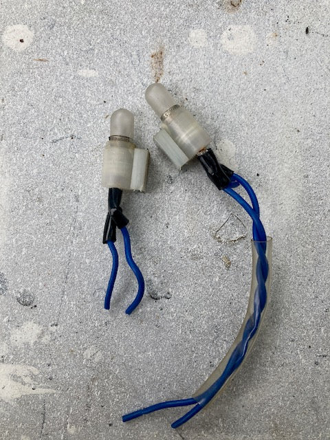 MES, BATTEN BULB HOLDER, NOS c/w 8V 0.15A FROSTED BULB, EX EQUIPT