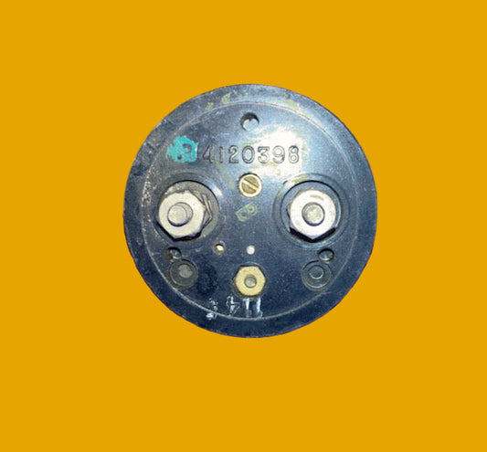 Moving Coil Meter, General Electric, DW46,Dated 1945, Scaled 0- 100%, FSW=25, 53mm, mounting dia., 66mm bezel dia.