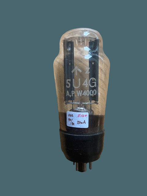 U52, GEC, MILITARY APW4000, BLACK BASE,  HAMMERSMITH, WARTIME PRODUCTION, VT-244, 5U4G, 5U4