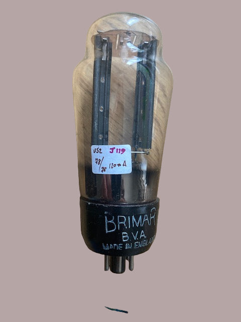 5U4G, BRIMAR, U52, BRANDED GEC-MOV, BLACK BASE, WHITE BASE PRINT, HAMMERSMITH, , VT-244, 5U4G, 5U4 