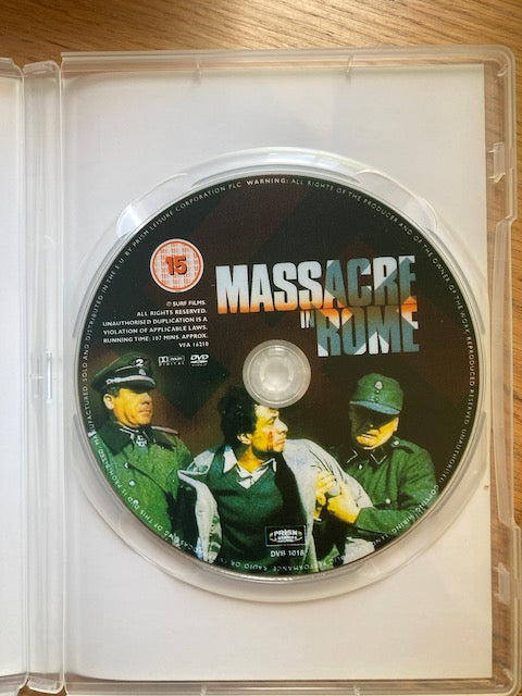Massacre In Rome [1975] DVD Cert 15  Free UK Shipping