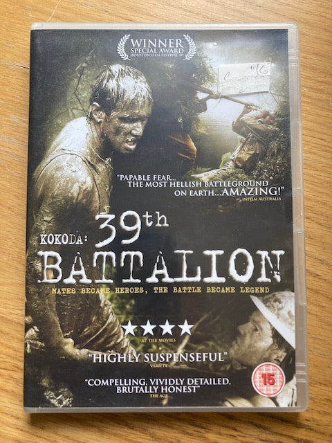Kokoda: 39th Battalion DVD (2008) Jack Finsterer, Grierson (DIR) cert 15