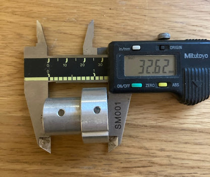 Pack of 12x Aluminium Trap End Caps, length 32mm, small dia. 18mm, large dia. 28mm, Thought to be Jaybeam