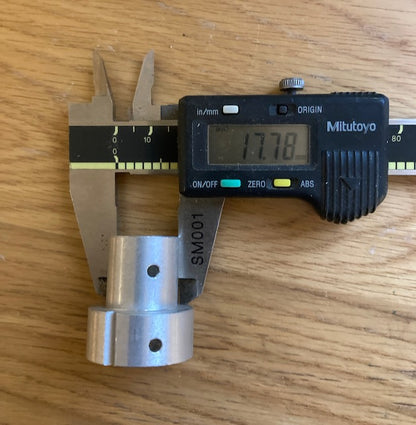 Pack of 12x Aluminium Trap End Caps, length 32mm, small dia. 18mm, large dia. 28mm, Thought to be Jaybeam