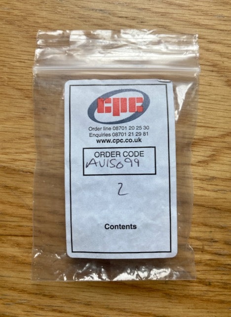 CPC, 3.5mm JACK SOCKET, THREE TERMINAL, CHASSIS MOUNT, REAR NUT, PACK OF 4X. AVI 5099