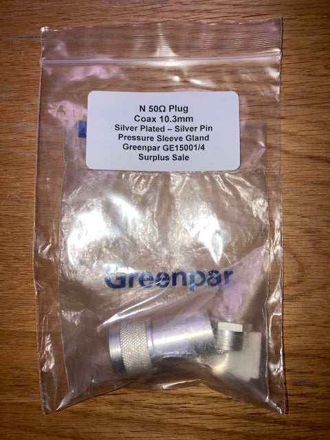 N 50R PRESSURE SLEEVE GLAND,, CO-AX 10.3mm, GREENPAR, GE15001/4